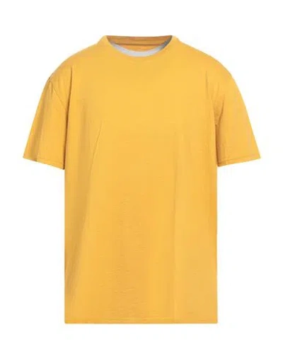 Bl'ker Man T-shirt Marigold Size Xxl Cotton In Yellow