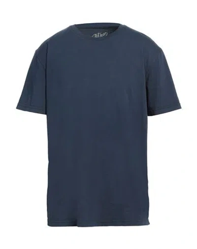 Bl'ker Man T-shirt Midnight Blue Size Xxl Cotton
