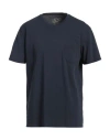 Bl'ker Man T-shirt Midnight Blue Size Xxl Cotton In Blue