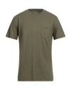 Bl'ker Man T-shirt Military Green Size L Cotton