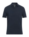 Bl'ker Man Polo Shirt Navy Size M Cotton