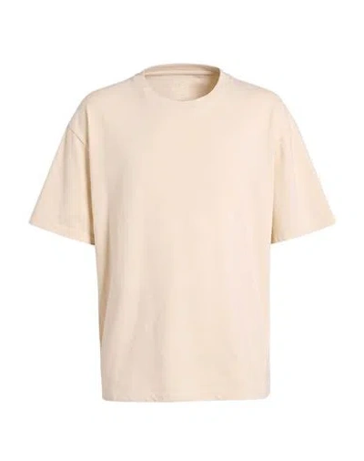 Bl'ker Man T-shirt Cream Size M Cotton In White