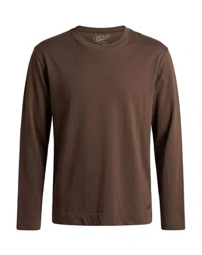 Bl'ker Man T-shirt Dark Brown Size L Cotton