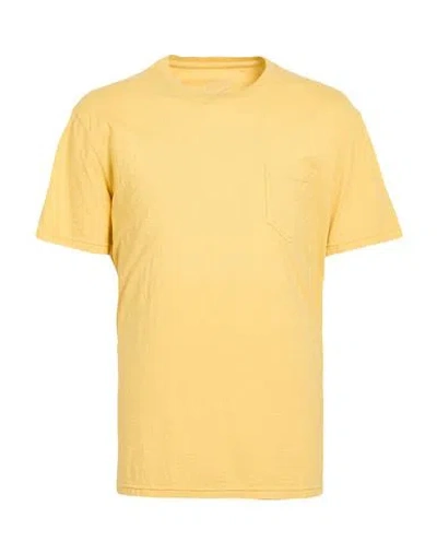 Bl'ker Man T-shirt Yellow Size Xxl Cotton