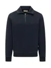 Bl'ker Mini Zip Neck Sweatshirt In Navy