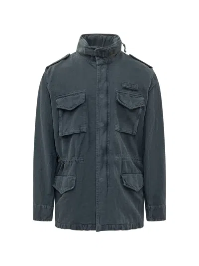 Bl'ker Multi-pocket Field Jacket In Blue