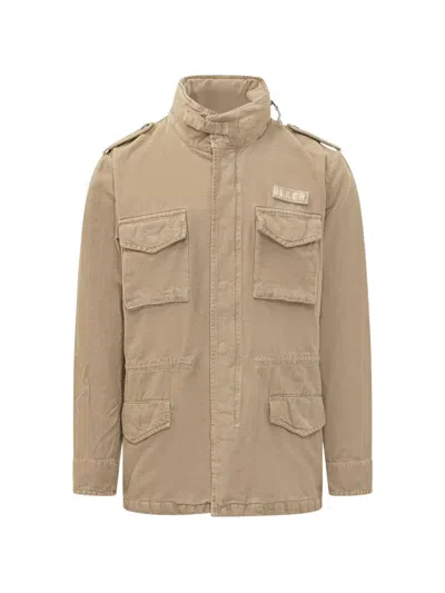 Bl'ker Multi-pocket Field Jacket In Neutral