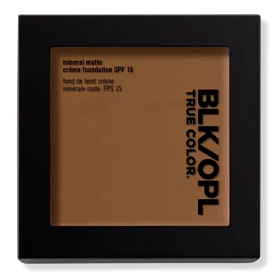 Blk/opl True Color Mineral Matte Creme Powder Foundation Spf 15 - Amber In Orange