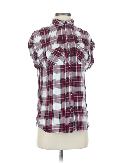 Pre-owned Bll Nyc Short Sleeve Button Down Shirt In Red