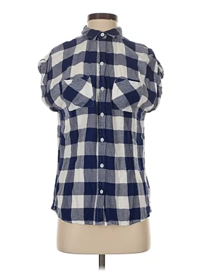 Pre-owned Bll Nyc Sleeveless Button Down Shirt In Blue