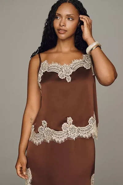 Bl-nk Clemenza Tank Top In Brown