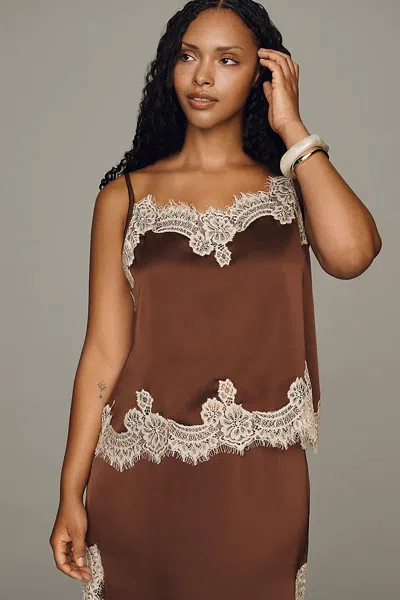 Bl-nk Clemenza Tank Top In Brown