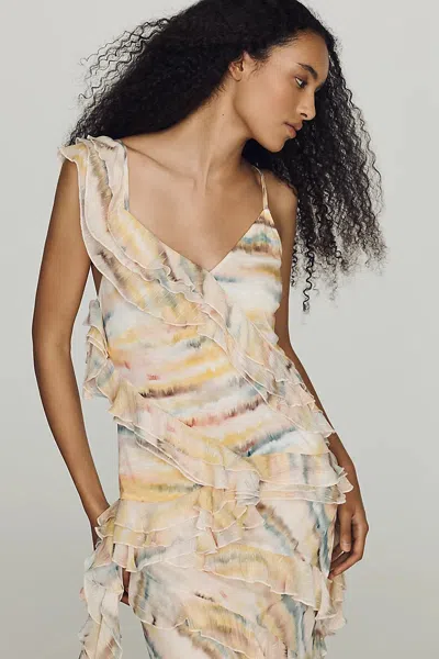 Bl-nk Skyler Asymmetrcial Tank Top In Multi