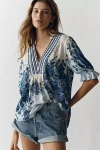 Bl-nk Stephanie Top In Blue
