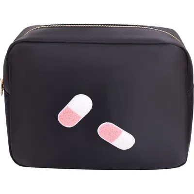 Bloc Bags Extra Large Pill Cosmetics Bag In Black