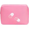 Bloc Bags Extra Large Pill Cosmetics Bag In Bubblegum Pink