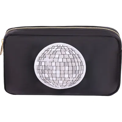Bloc Bags Medium Disco Ball Cosmetics Bag In Black