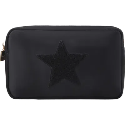 Bloc Bags Medium Star Cosmetics Bag In Black/black