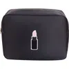 Bloc Bags Xl Lipstick Patch Cosmetic Bag With Insert In Black