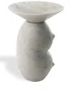 Bloc Studios Clelia Sculpted Marble Vase In Weiss