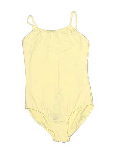 Pre-owned Bloch Bodysuit In Yellow