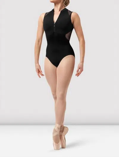 Bloch Harper Zip Front Leotard In Black