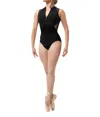 Bloch Harper Zip Lace Tank Leotard In Black In Black