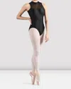 Bloch Ladies Mirella Glow Open Back Leotard In Black In Black