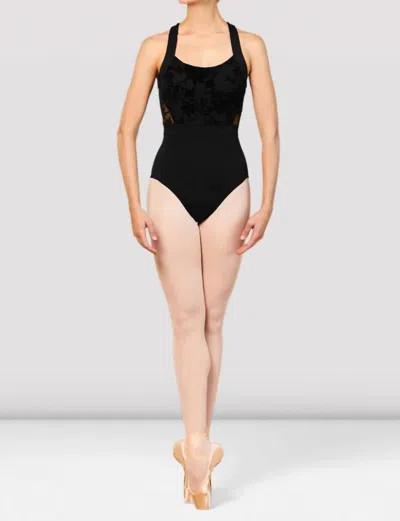 Bloch Ladies Wide Strap Racer Back Leotard In Black