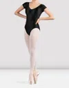 Bloch Mirella Black Glow Cap Sleeve Leotard In Black