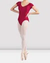 Bloch Mirella Glow Cap Sleeve Leotard In Raspberry In Multi