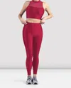 Bloch Mirella Glow High Neck Crop Top In Raspberry In Multi