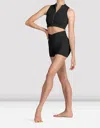 Bloch Mirella Miami Zip Front Crop Top In Black In Black