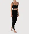 Bloch Paneled Waist Leggings In Black In Black