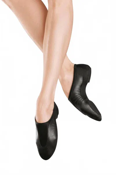 Bloch Pulse Leather Jazz Shoes In Black Leather