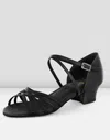 Bloch Women's Leather Annabella Latin Practice Shoe In Black In Black