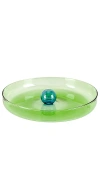 Block Design Medium Bubble Dish In 그린 & 블루