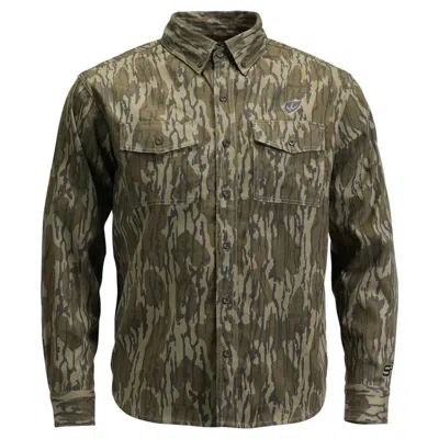 Blocker Outdoors Men's  Finisher Fused Cotton Field Shirt In Brown
