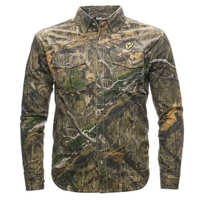 Blocker Outdoors Men's  Fused Cotton Long Sleeve Button Up Shirt In Multi