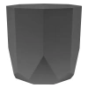 Bloem 10 Inch Tuxton Hexagon Planter, Charcoal In Gray