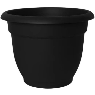 Bloem 12 Inch Ariana Pot Planter, Black