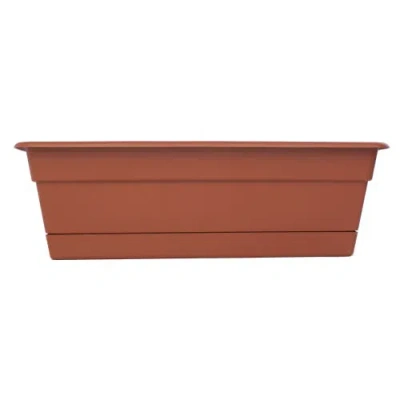 Bloem 18 Inch Dura Cotta Window Box Planter, Terra Cotta In Brown