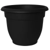 Bloem 20" Ariana Pot Planter, Black In Black
