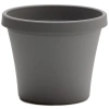 Bloem 20" Terra Pot Planter, Charcoal Gray In Gray