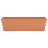Bloem 24 Inch Dayton Window Box Planter, Coral In Brown