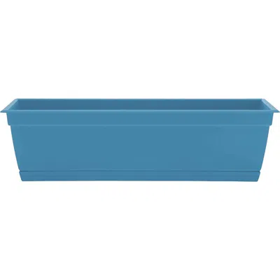 Bloem 24 Inch Dayton Window Box Planter, Ocean Blue