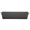 Bloem 24 Inch Dura Cotta Window Box Planter, Charcoal In Gray