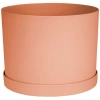 Bloem Mathers 6.5w X 8.5"h Gardening Planter With Saucer Tray, Muted Terra Cotta In Orange