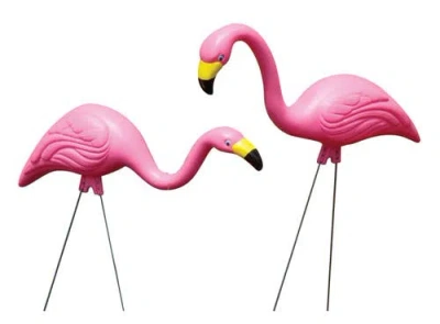 Bloem Pink Flamingo 25 Inch Garden Yard Stakes, Yard Decor