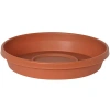 Bloem Terra 14.75 Inch Resin Saucer In Brown